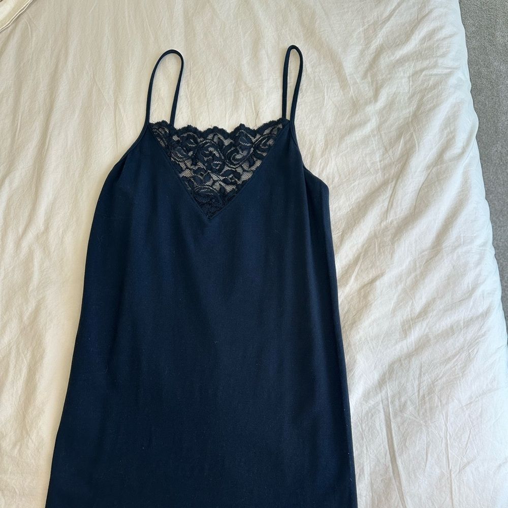 M. Rena Dark Blue Lace Cami - Picture 8 of 8